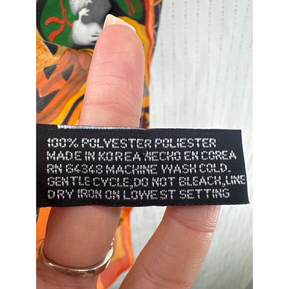 Basha Scarves Womens Scarf Halloween Spooky Rectangle 13" x 58" Novelty Lightwt - Picture 2 of 6